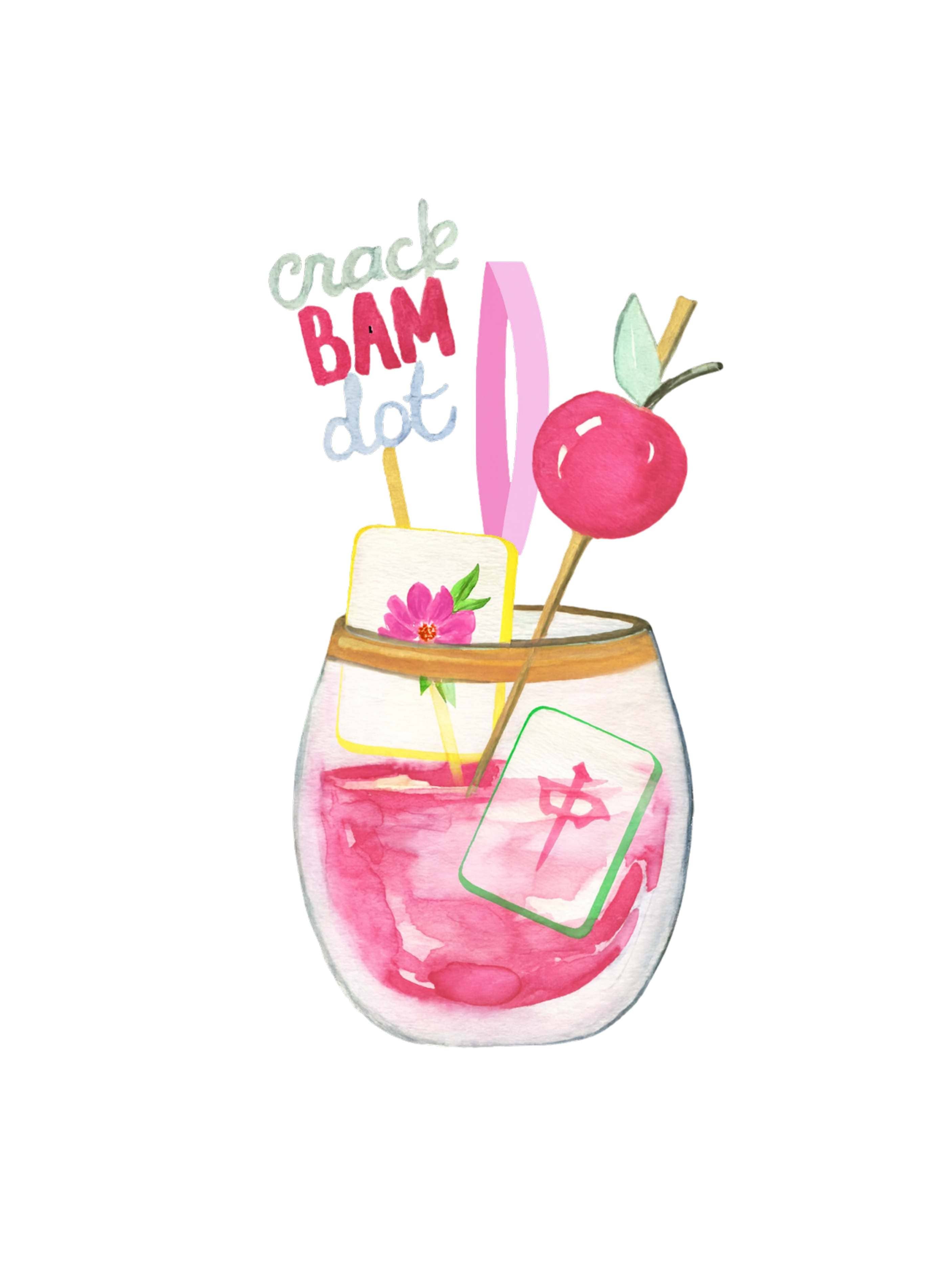 Mahjong Christmas Petite Ornament Acrylic Mahj gift, acrylic