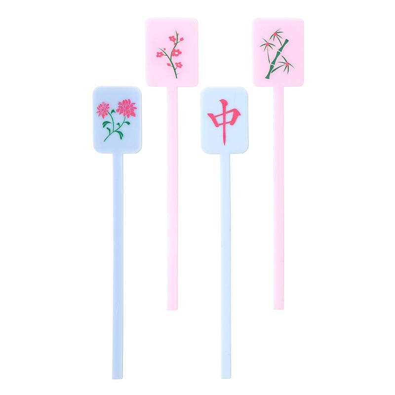 Acrylic Stir Sticks - Mahjong - Set of 4
