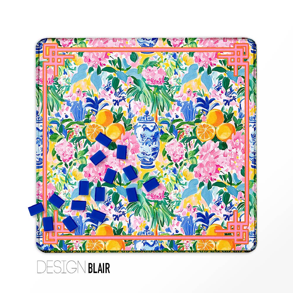 Mahjong Mat 31", Neoprene, Preppy, Boutique Monogram