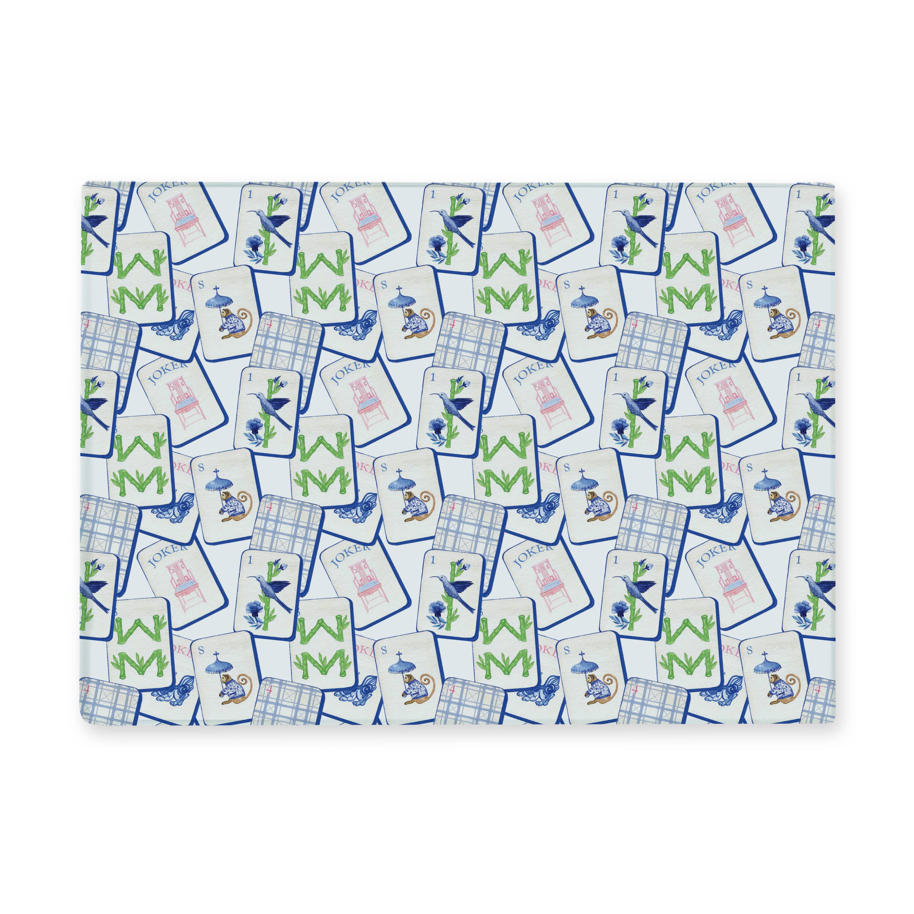 Cutting Board- Mahjong Blue