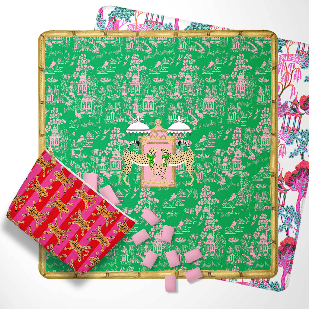 Mahjong Mat 31", Neoprene, Preppy, Boutique Monogram