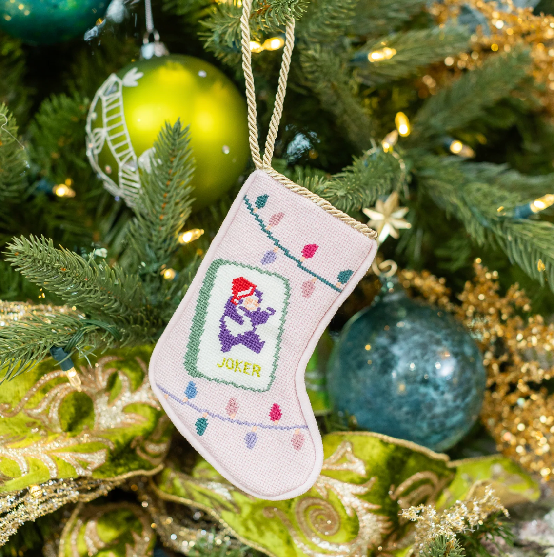 Stocking Needlepoint Ornament
