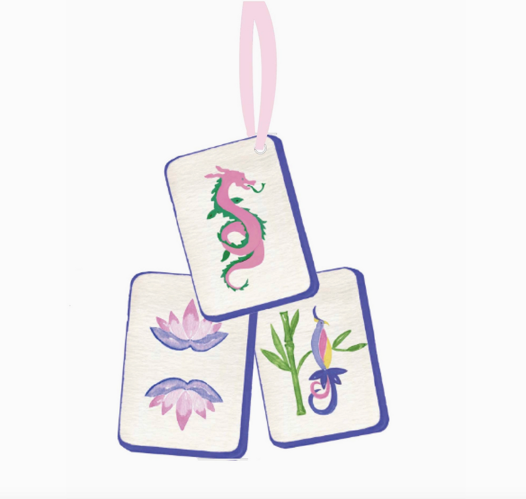 Mahjong Christmas Petite Ornament Acrylic Mahj gift, acrylic