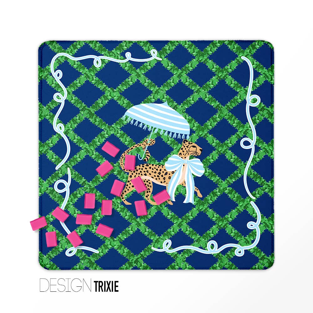 Mahjong Mat 31", Neoprene, Preppy, Boutique Monogram