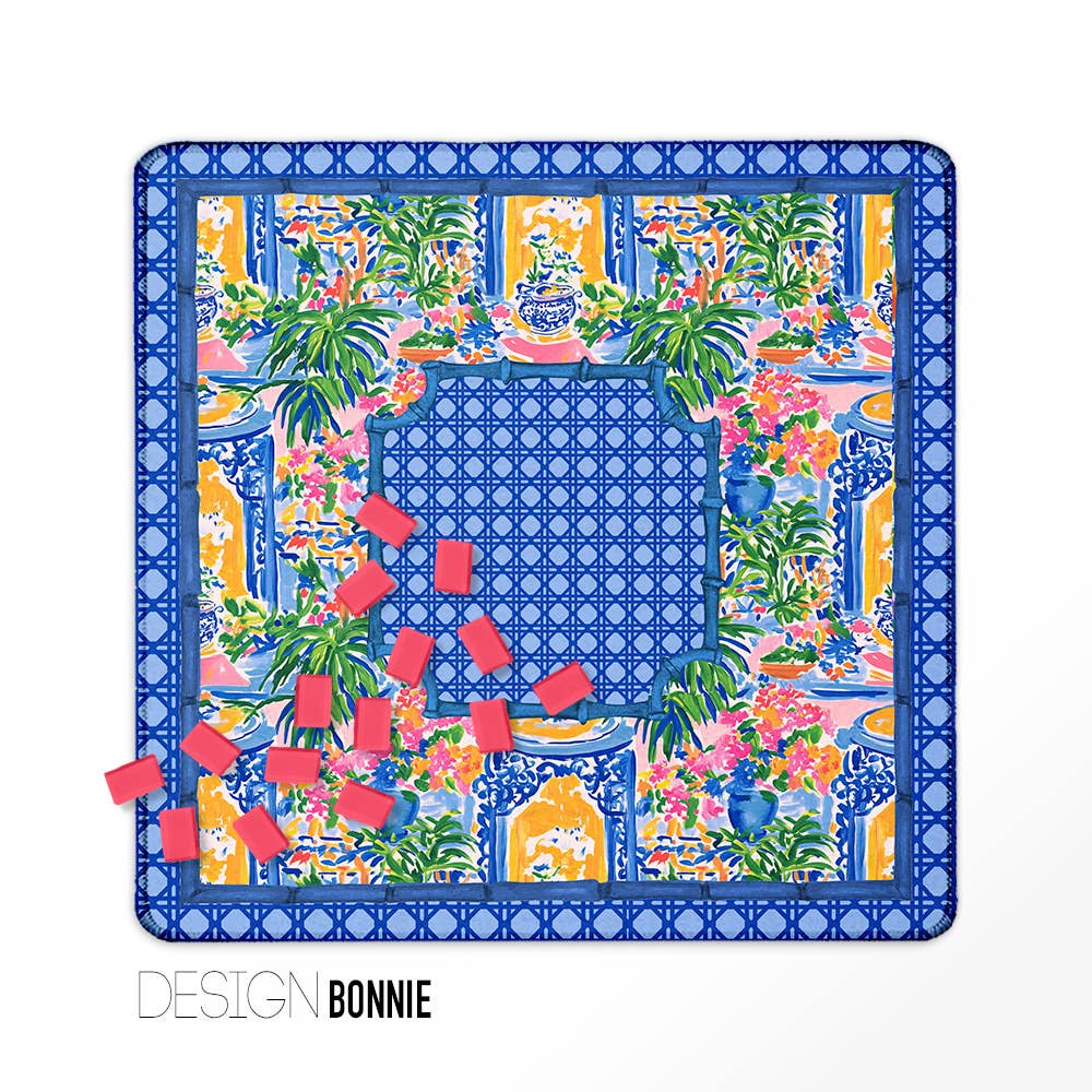 Mahjong Mat 31", Neoprene, Preppy, Boutique Monogram