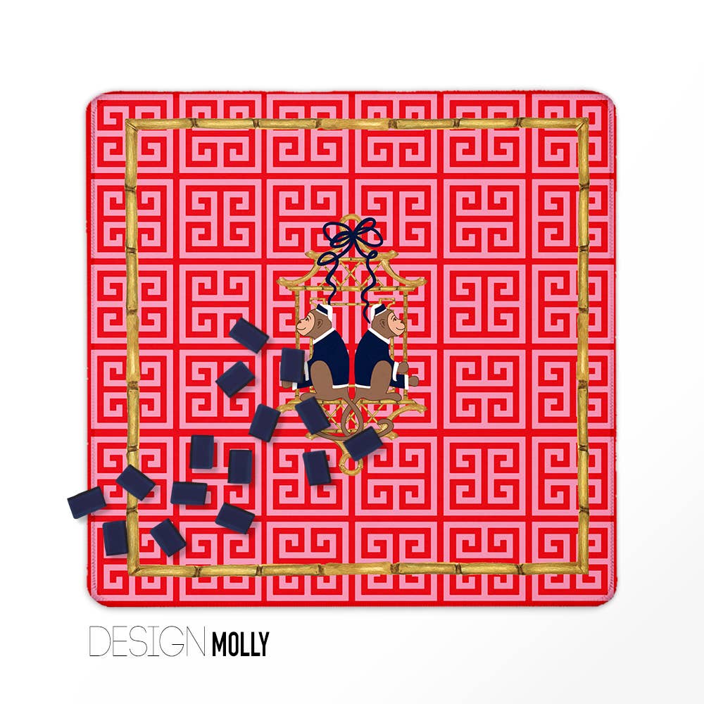 Mahjong Mat 31", Neoprene, Preppy, Boutique Monogram