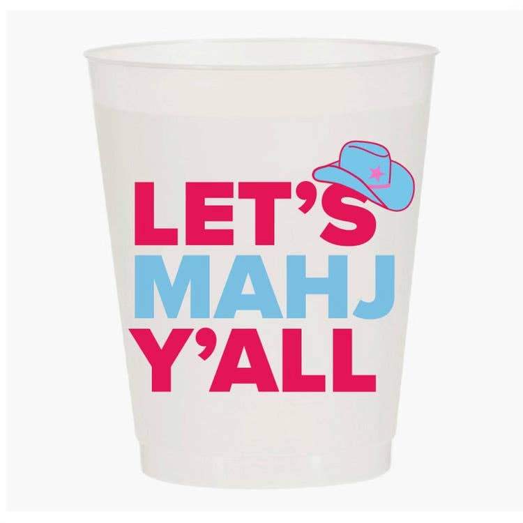 “LET’S MAHJ Y’ALL” MAHJONG FROST FLEX CUP