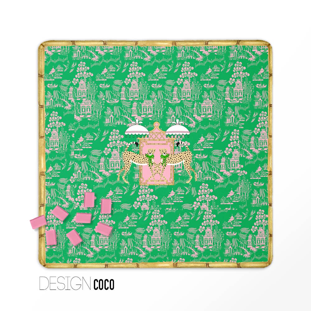 Mahjong Mat 31", Neoprene, Preppy, Boutique Monogram